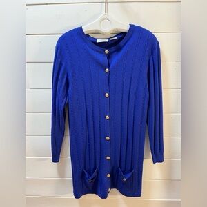 ❣️PORTS TRADEMARK DESIGNS – Long Wool Cardigan (L)